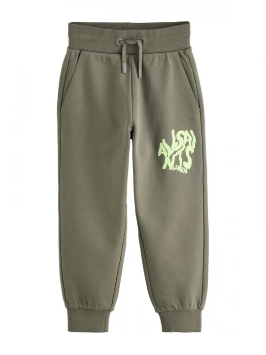 Foto van product smALLSAINTS Broek 'Orlando' olijfgroen / neongroen