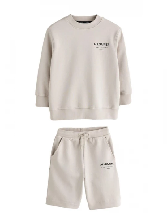 Foto van product smALLSAINTS Joggingpak 'Underground' taupe / zwart