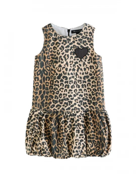 Foto van product smALLSAINTS Jurk bruin / cappuccino / zwart