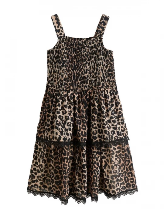 Foto van product smALLSAINTS Jurk bruin / zwart