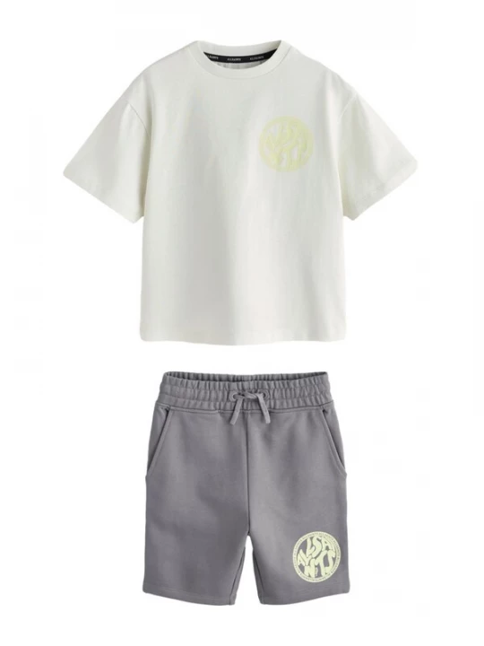 Foto van product smALLSAINTS Set grijs / lichtgroen / offwhite