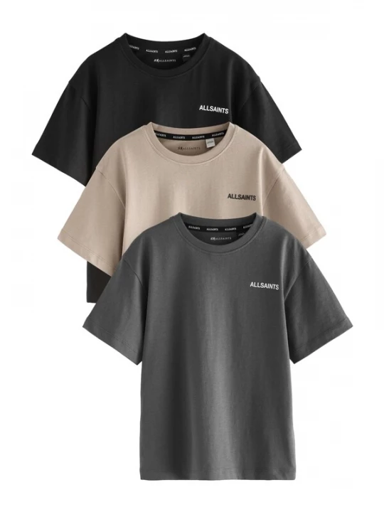 Foto van product smALLSAINTS Shirt cappuccino / donkergrijs / zwart / wit