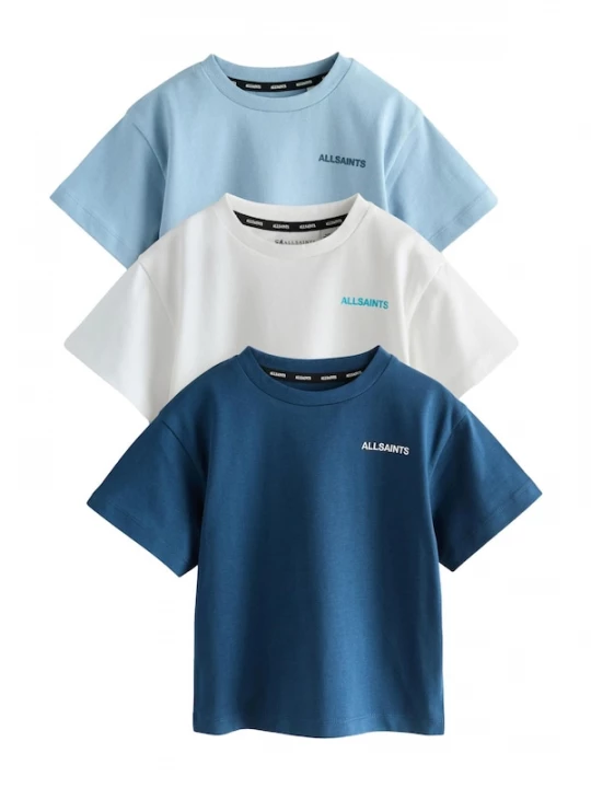 Foto van product smALLSAINTS Shirt lichtblauw / petrol / wit