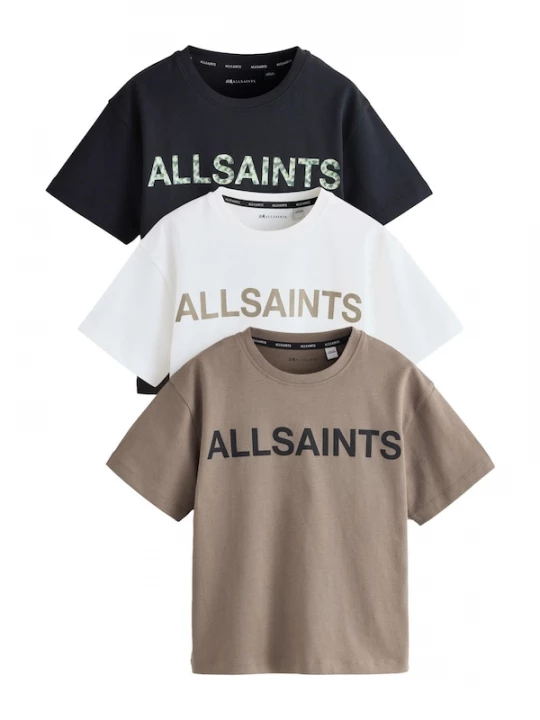 Foto van product smALLSAINTS Shirt mokka / mintgroen / zwart / wit