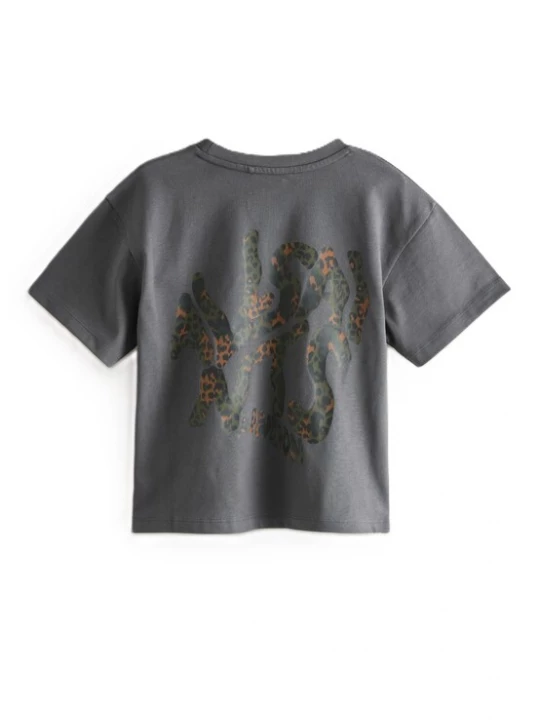 Foto van product smALLSAINTS Shirt 'Orlando' ombergrijs / donkergrijs / olijfgroen / zwart