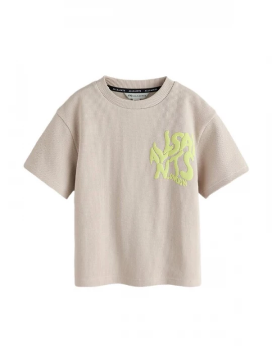 Foto van product smALLSAINTS Shirt 'Orlando' taupe / limoen