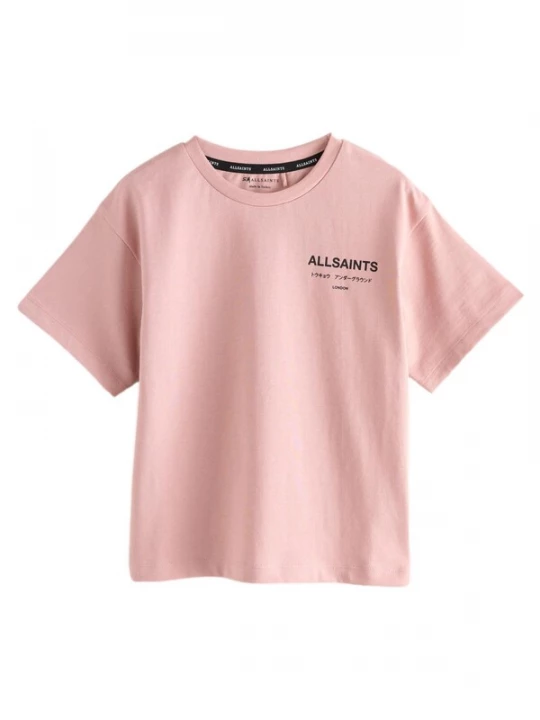 Foto van product smALLSAINTS Shirt 'Underground' rosa / zwart