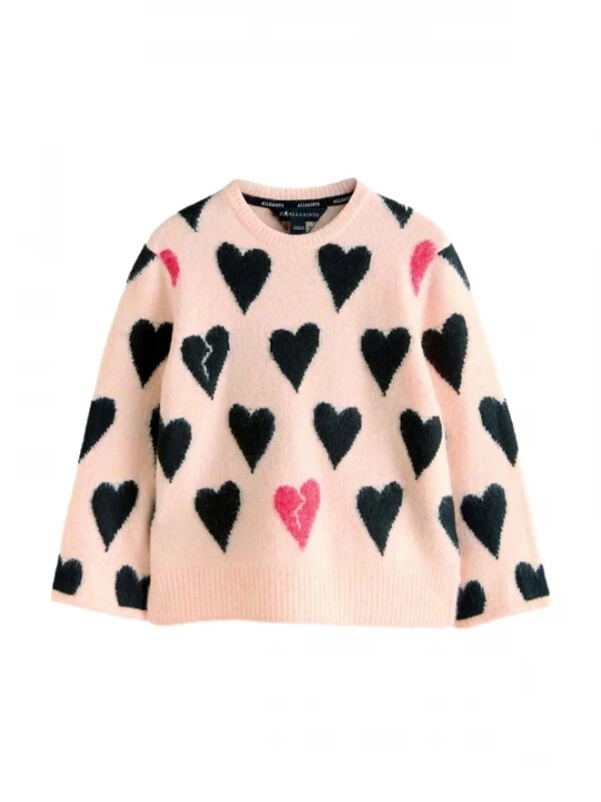 Foto van product smALLSAINTS Trui rosa / donkerroze / zwart
