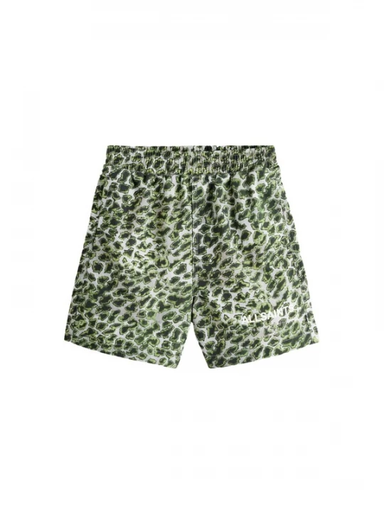 Foto van product smALLSAINTS Zwemshorts olijfgroen / donkergroen / wit