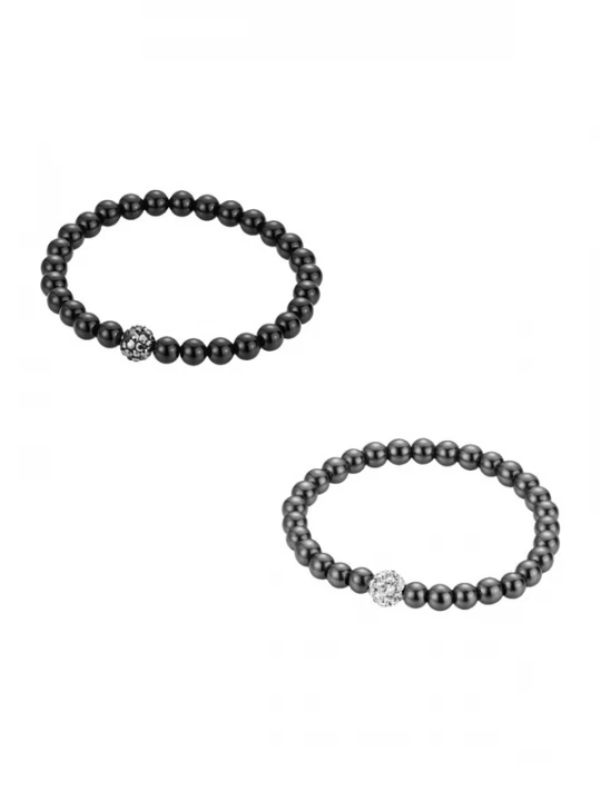 Foto van product Smart Jewel Armband antraciet / zwart / transparant