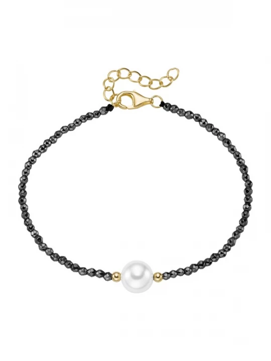 Foto van product Smart Jewel Armband goud / grijs / parelwit
