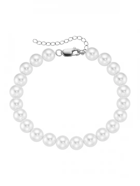 Foto van product Smart Jewel Armband zilver / parelwit