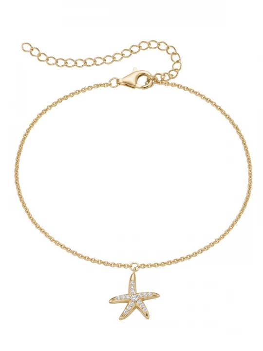 Foto van product Smart Jewel Voetsieraden goud / transparant