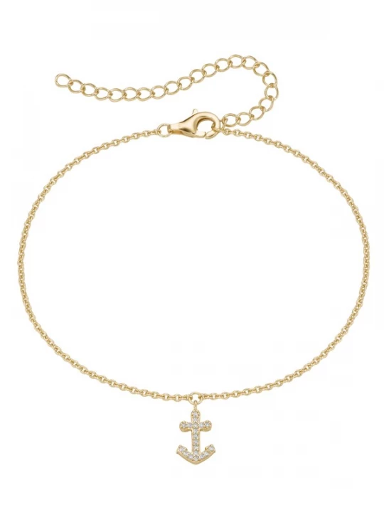 Foto van product Smart Jewel Voetsieraden goud / transparant