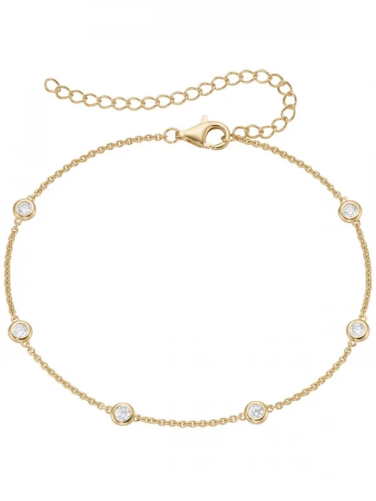 Foto van product Smart Jewel Voetsieraden goud / transparant