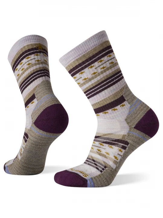 Foto van product SMARTWOOL Sokken 'Margarita' beige / oker / lila / wit