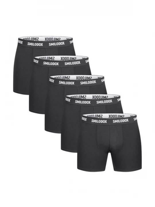 Foto van product Smilodox Boxershorts 'Larry' zwart / wit