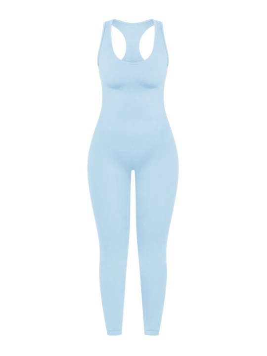 Foto van product Smilodox Jumpsuit ' Seamless Elsie ' lichtblauw