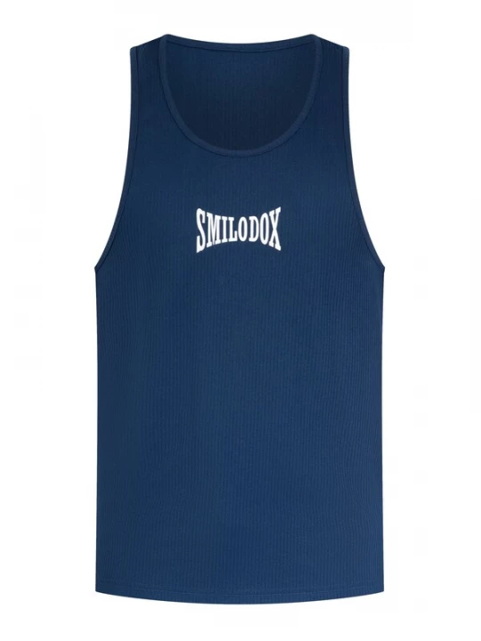 Foto van product Smilodox Shirt ' Classic Ripp ' blauw
