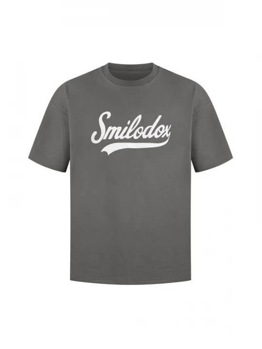 Foto van product Smilodox Shirt ' Lorik ' grijs / wit