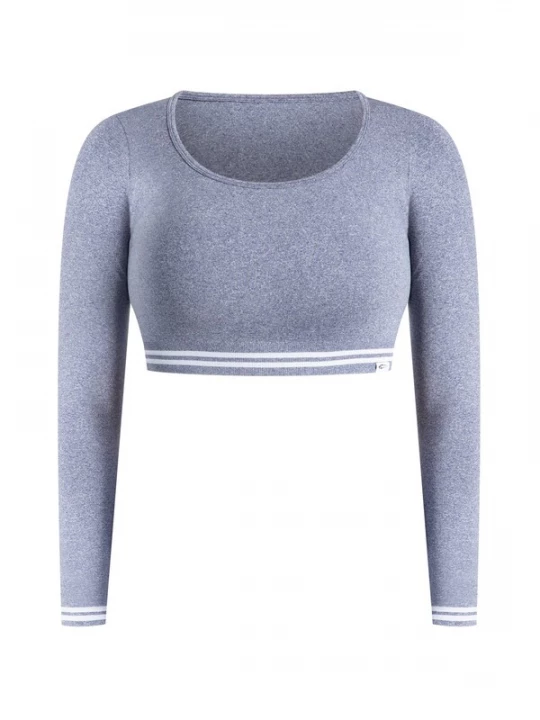 Foto van product Smilodox Shirt ' Miriel ' donkerblauw / wit