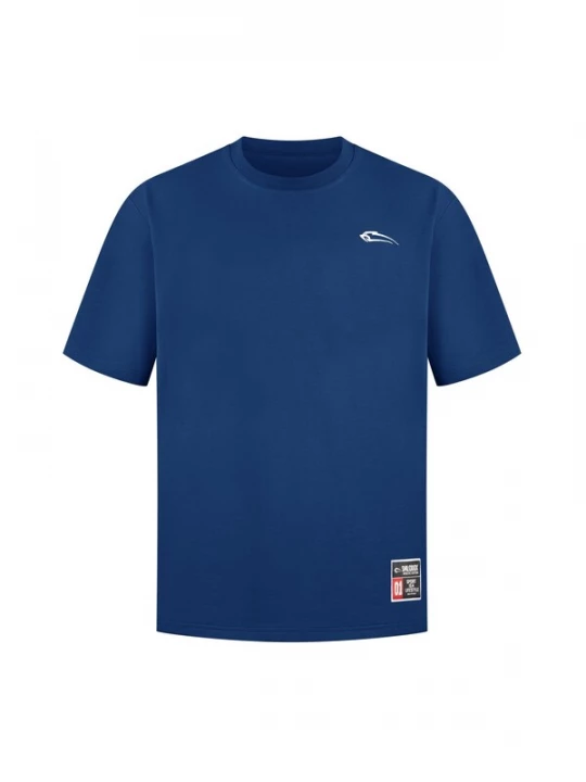 Foto van product Smilodox Shirt 'Rayk' donkerblauw / wit