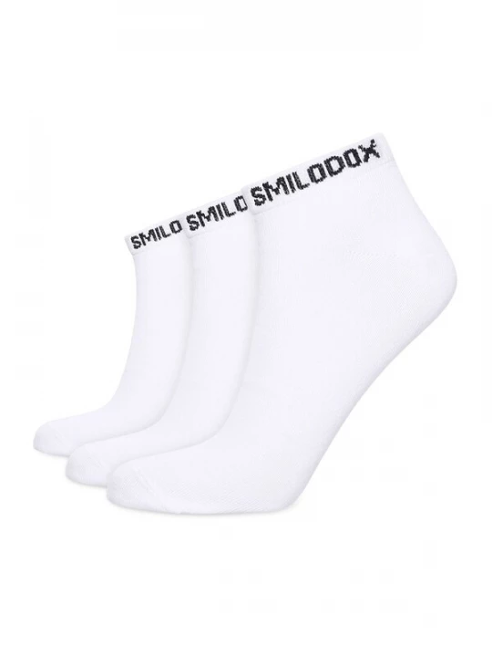 Foto van product Smilodox Sokken ' 3er Sneaker Socks ' wit