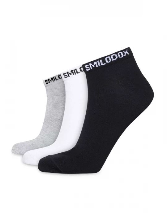 Foto van product Smilodox Sokken ' 3er Sneaker Socks ' zwart