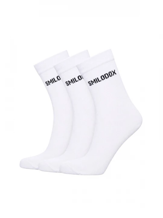 Foto van product Smilodox Sokken ' 3x Business Socken ' wit