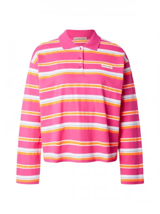 Foto van product Smith&Soul Shirt geel / lichtroze / wit Smith & Soul