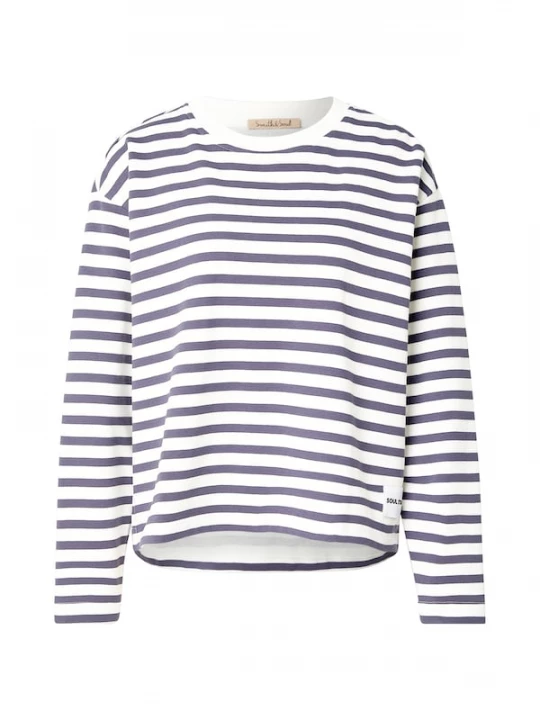 Foto van product Smith&Soul Shirt marine / wit Smith & Soul
