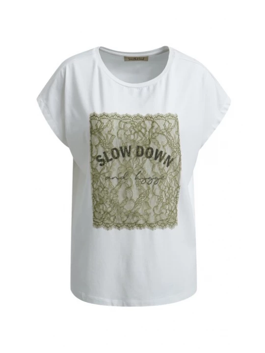 Foto van product Smith&Soul Shirt olijfgroen / zwart / wolwit Smith & Soul