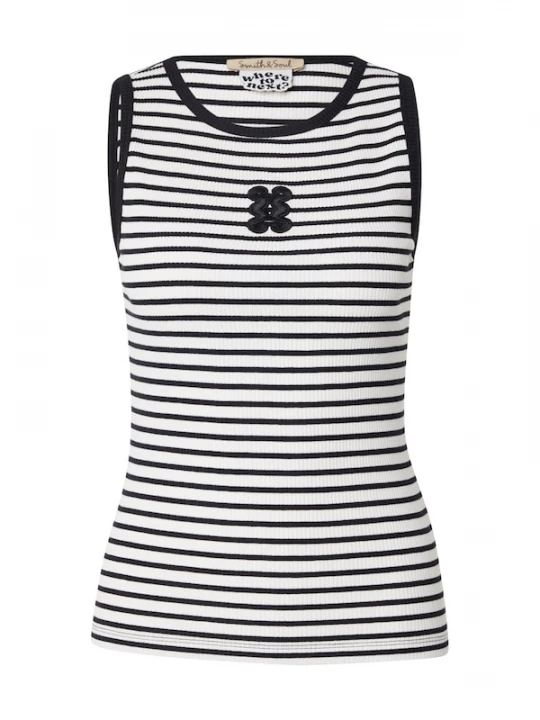 Foto van product Smith&Soul Top zwart / wit Smith & Soul