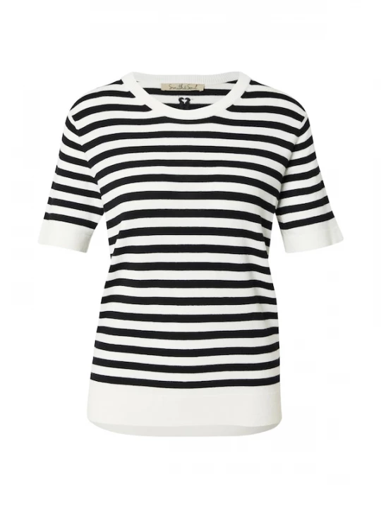 Foto van product Smith&Soul Trui zwart / wit Smith & Soul
