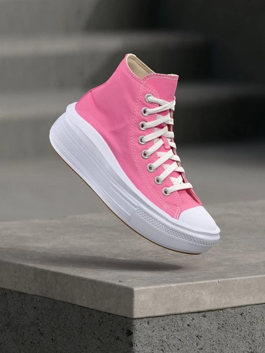 Foto van product Sneakers hoog Converse donkerroze