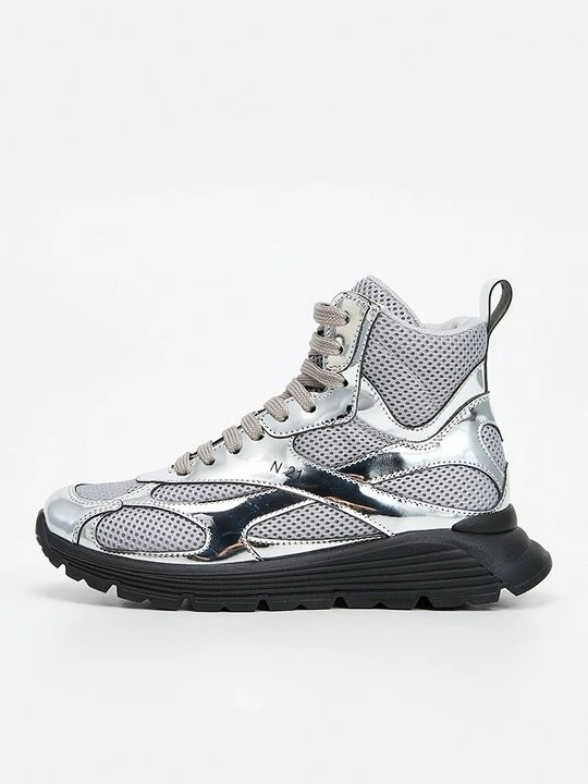 Foto van product Sneakers hoog N°21 zilverkleurig