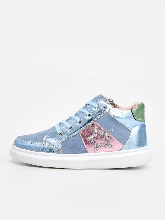 Foto van product Sneakers hoog Richter zilverkleurig