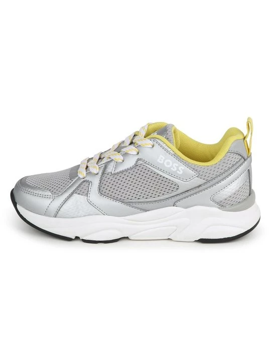 Foto van product Sneakers laag Boss zilverkleurig