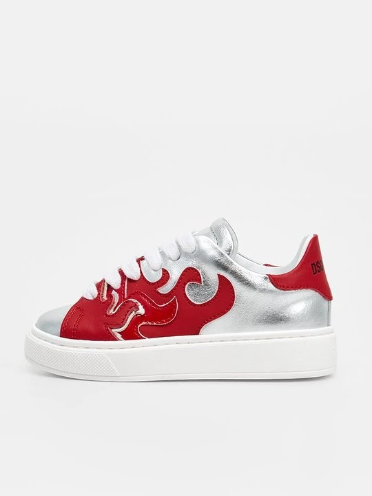 Foto van product Sneakers laag Dsquared2 zilverkleurig