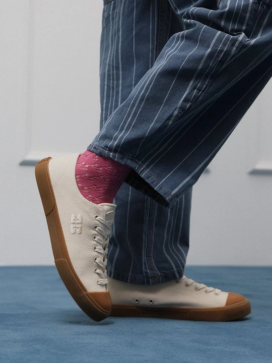 Foto van product Sneakers laag Ganni crème