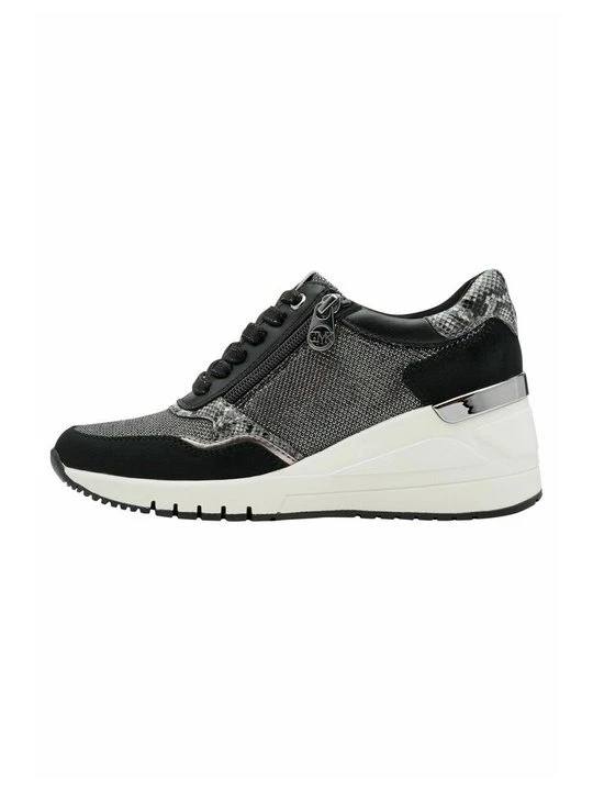 Foto van product Sneakers laag Marco Tozzi gemêleerd zwart