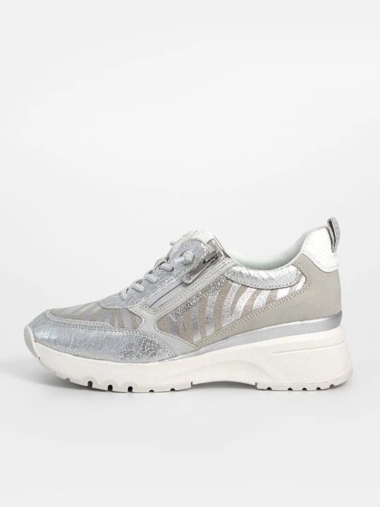 Foto van product Sneakers laag Marco Tozzi zilverkleurig