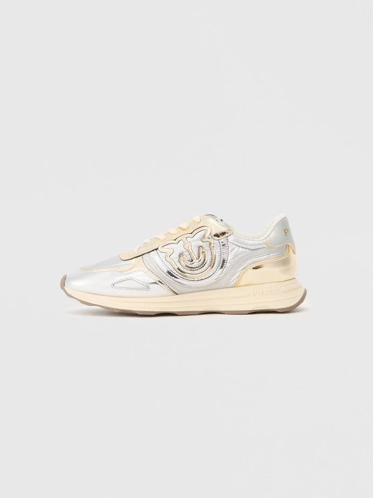Foto van product Sneakers laag Pinko zilverkleurig