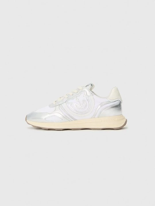 Foto van product Sneakers laag Pinko zilverkleurig