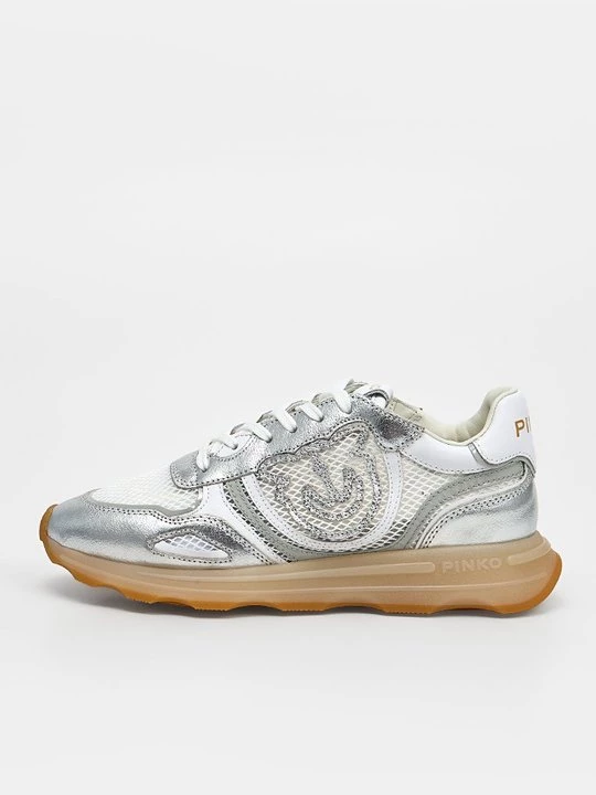Foto van product Sneakers laag Pinko zilverkleurig