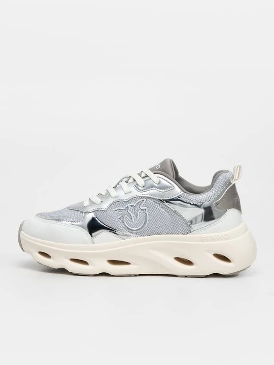 Foto van product Sneakers laag Pinko zilverkleurig