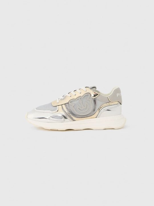 Foto van product Sneakers laag Pinko zilverkleurig