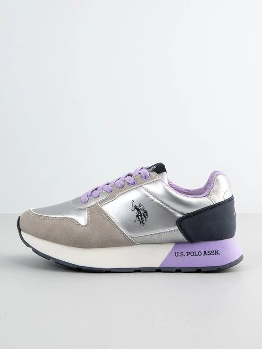Foto van product Sneakers laag U.S. POLO ASSN. zilverkleurig