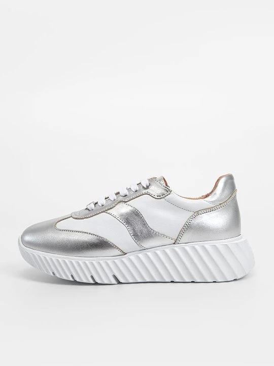 Foto van product Sneakers laag Unisa zilverkleurig