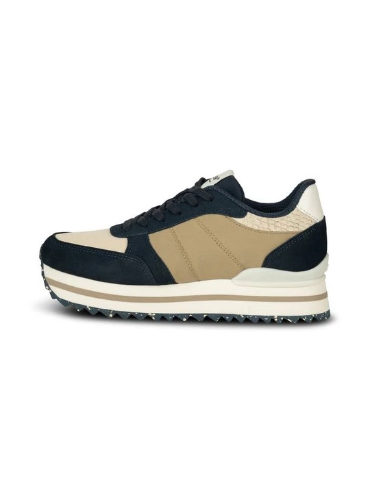 Foto van product Sneakers laag Woden gemêleerd donkerblauw